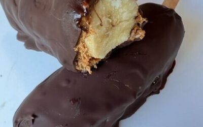 Chocolate Almond Banana Pops